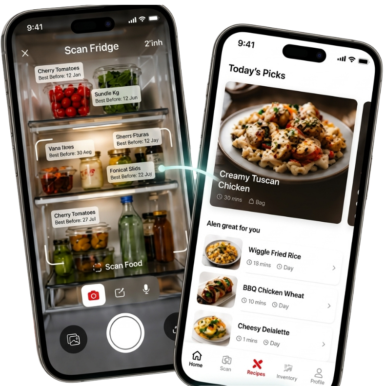 PhotoFridge app: scan your fridge and get personalized recipes